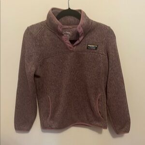L.L. Bean Purple Fleece Pullover